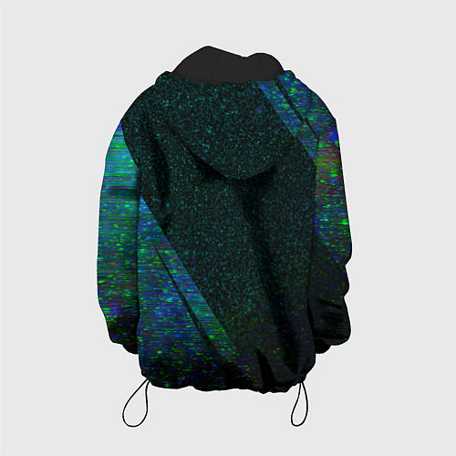 Детская куртка Stray glitch blue / 3D-Черный – фото 2