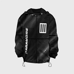 Куртка с капюшоном детская Paramore metal rock lines, цвет: 3D-черный