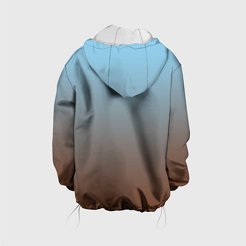 Детская куртка Текстура градиент / 3D-Белый – фото 2