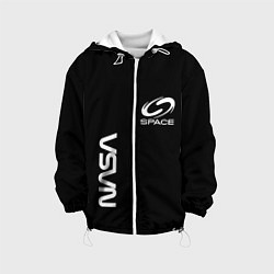 Детская куртка Nasa space logo white