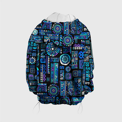 Детская куртка Этнический неоновый орнамент / 3D-Белый – фото 2