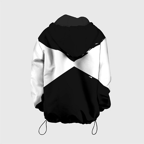 Детская куртка Герб рф абстрактные краски / 3D-Черный – фото 2