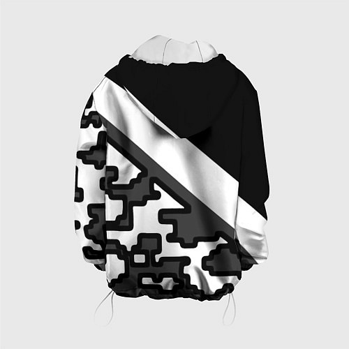 Детская куртка Россия камуфляж текстура / 3D-Белый – фото 2