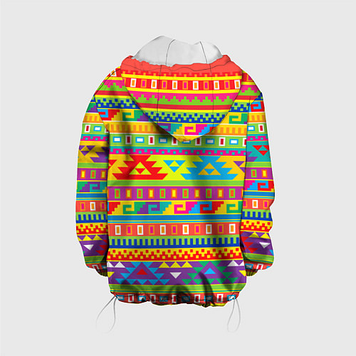Детская куртка Мексиканские этнические узоры / 3D-Белый – фото 2
