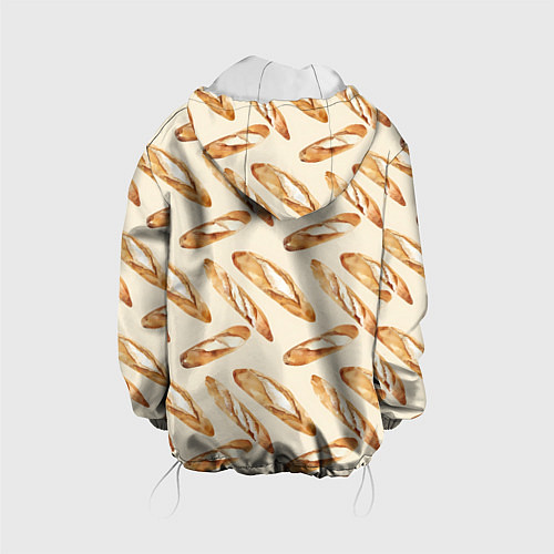 Детская куртка The baguette pattern / 3D-Белый – фото 2