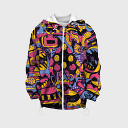 Куртка с капюшоном детская О Париж, цвет: 3D-белый