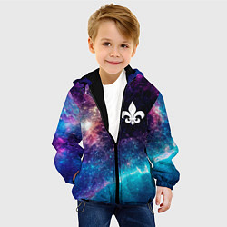 Куртка с капюшоном детская Saints Row space game, цвет: 3D-черный — фото 2