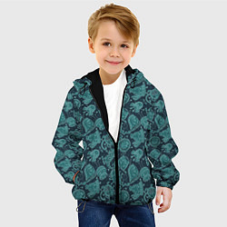 Куртка с капюшоном детская Языкатые монстры, цвет: 3D-черный — фото 2