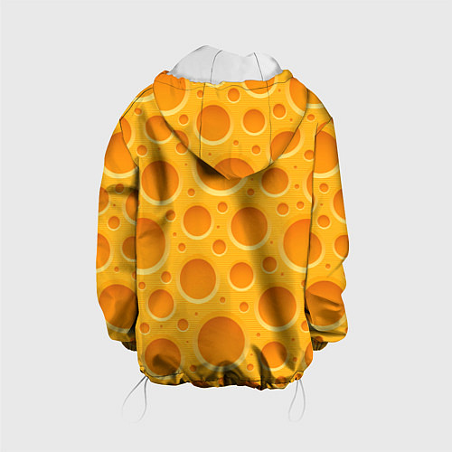 Детская куртка Желтый пластиковый узор / 3D-Белый – фото 2