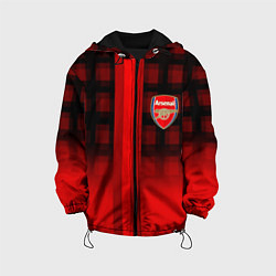 Куртка с капюшоном детская Arsenal fc sport geometry steel, цвет: 3D-черный