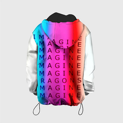 Детская куртка Imagine Dragons neon rock / 3D-Черный – фото 2