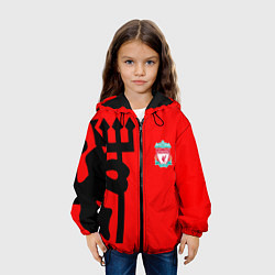 Куртка с капюшоном детская Liverpool fc sport steel, цвет: 3D-черный — фото 2