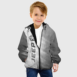Куртка с капюшоном детская Jeep - white gradient по-вертикали, цвет: 3D-черный — фото 2