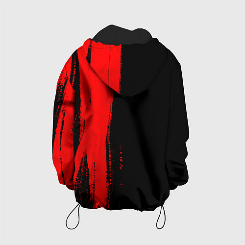 Детская куртка Lazio - red gradient по-вертикали / 3D-Черный – фото 2