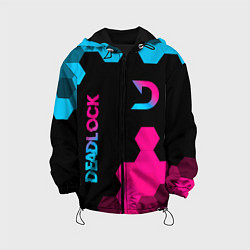 Куртка с капюшоном детская Deadlock - neon gradient вертикально, цвет: 3D-черный