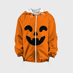 Куртка с капюшоном детская Весёлая тыква верх, цвет: 3D-белый