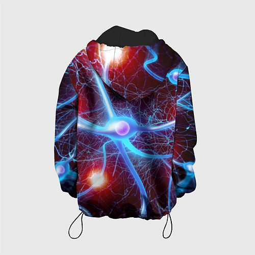 Детская куртка Нейронная сеть - аксоны / 3D-Черный – фото 2