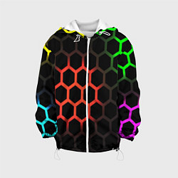 Детская куртка Hexagon neon