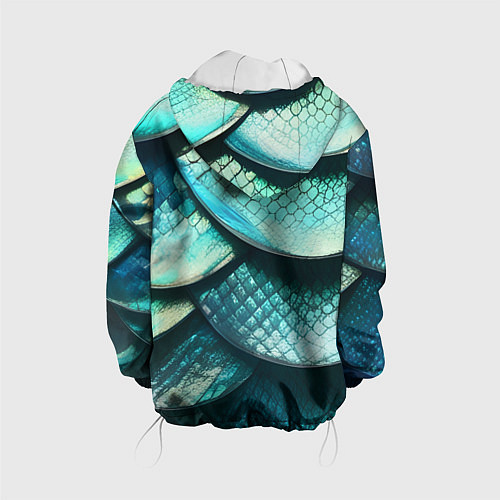 Детская куртка Чешуя крупной рыбы / 3D-Белый – фото 2