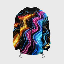 Детская куртка Неоновые полосы - нейроарт