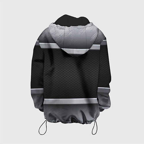 Детская куртка Audi metal texture / 3D-Черный – фото 2