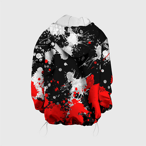 Детская куртка Герб РФ абстрактыне краски / 3D-Белый – фото 2