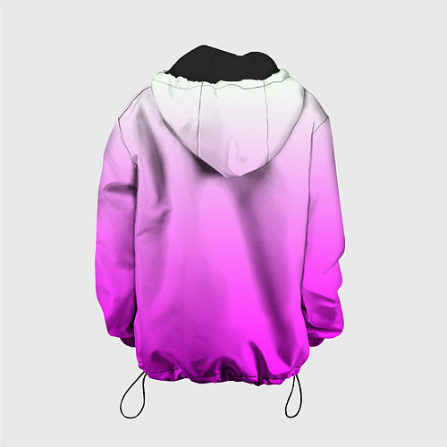 Детская куртка Gradient color pink / 3D-Черный – фото 2