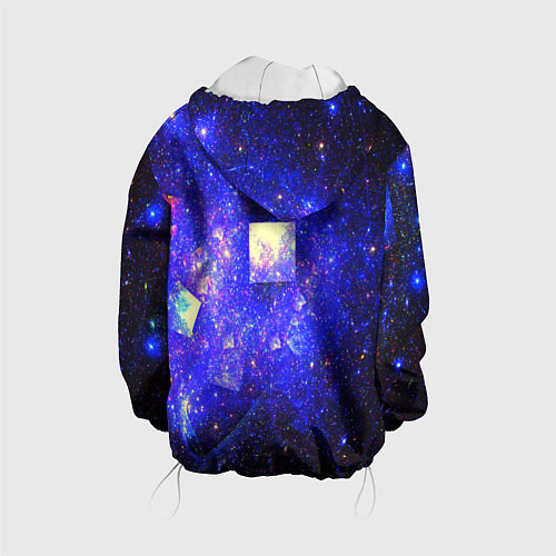 Детская куртка Космическая абстракция звезды / 3D-Белый – фото 2
