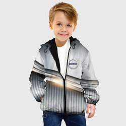 Куртка с капюшоном детская Volvo metalic car, цвет: 3D-черный — фото 2