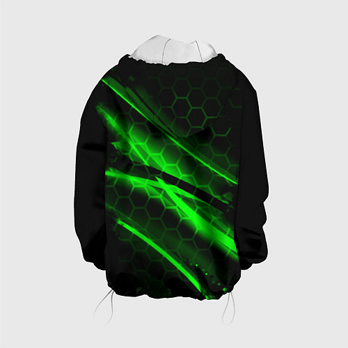 Детская куртка Starcraft 2 кислотные соты линии / 3D-Белый – фото 2