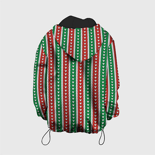 Детская куртка Knitted pattern / 3D-Черный – фото 2