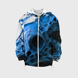 Детская куртка Сине-белая абстрактная структура