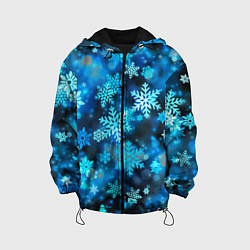 Детская куртка Снежный новогодний узор