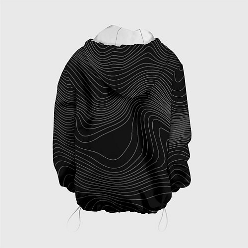 Детская куртка Arctic Monkeys - белые линии / 3D-Белый – фото 2