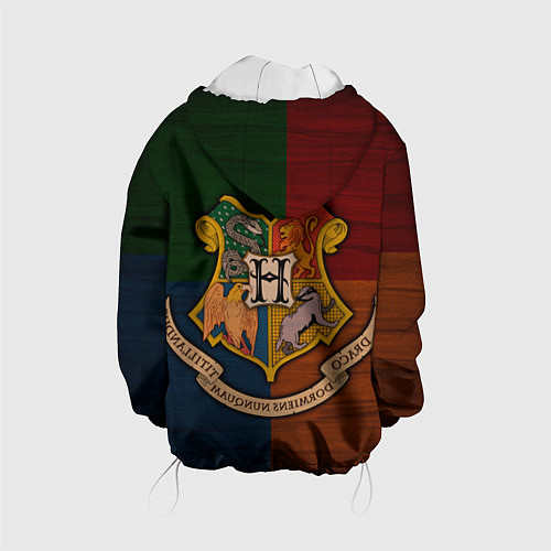 Детская куртка Hogwarts emblem / 3D-Белый – фото 2