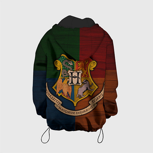 Детская куртка Hogwarts emblem / 3D-Черный – фото 2