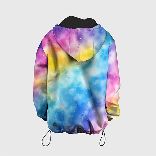 Детская куртка Радужный паттерн / 3D-Черный – фото 2