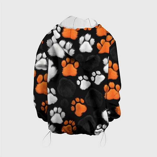 Детская куртка Мохнатые лапки / 3D-Белый – фото 2