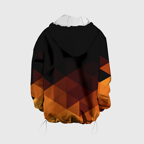 Детская куртка Герб России геометрия / 3D-Белый – фото 2