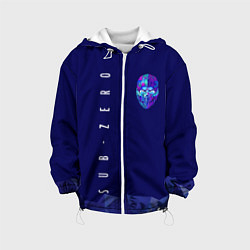 Куртка с капюшоном детская Mortal Kombat - Саб-Зиро, цвет: 3D-белый