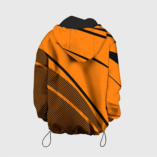 Детская куртка Sport оранжевый с чёрным точечный / 3D-Черный – фото 2