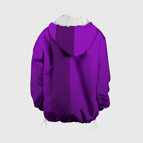 Детская куртка Sport крупными фиолетовый с полосой / 3D-Белый – фото 2