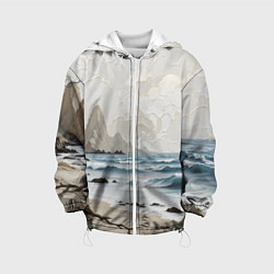 Детская куртка Нежный морской пейзаж