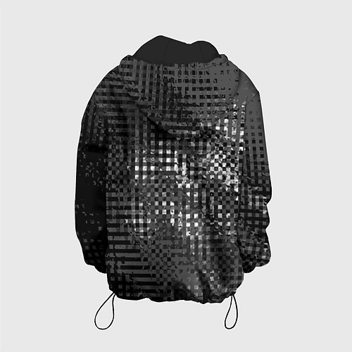 Детская куртка Тёмный чёрно-серый абстарктный / 3D-Черный – фото 2