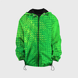Детская куртка Сочный зелёный абстрактный