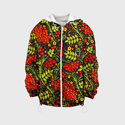 Детская куртка Красная рябина хохлома