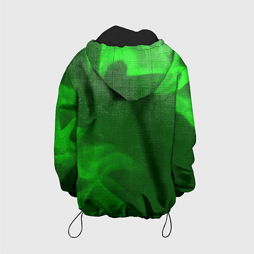Детская куртка Resident Evil - green gradient вертикально / 3D-Черный – фото 2
