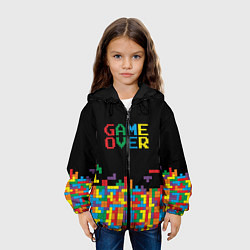 Куртка с капюшоном детская Game over, цвет: 3D-черный — фото 2