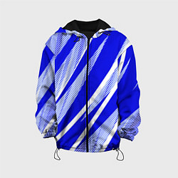 Детская куртка Абстрактный синий полосатый