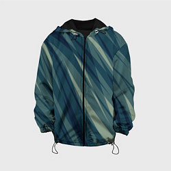 Детская куртка Зеленовато-синий полосы